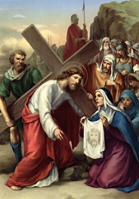 Veronica Wipes the Face of Jesus